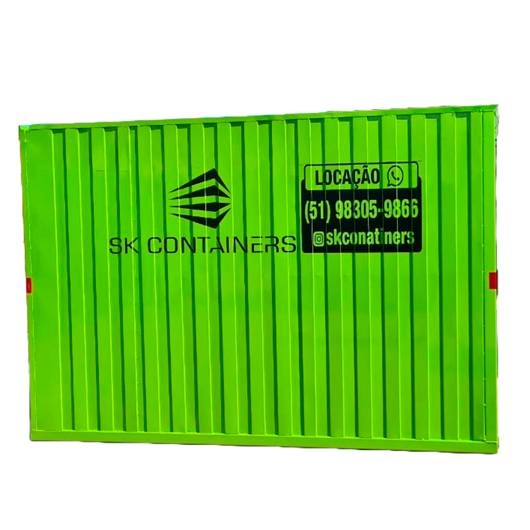 Container verde para locação